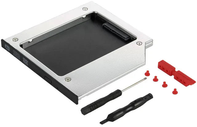 Poppstar 9,5mm HDD Caddy 2,5" schraubenlos