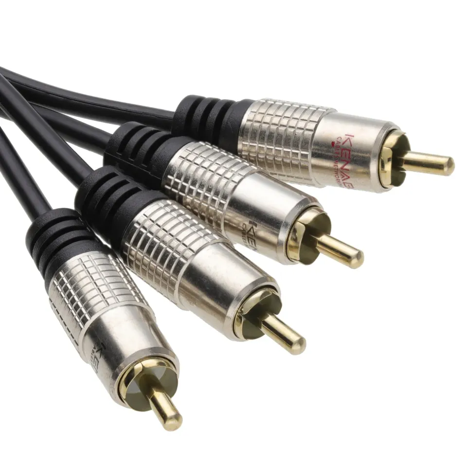 Kenable Profi Audio Cinch Kabel 0,5m Stereo