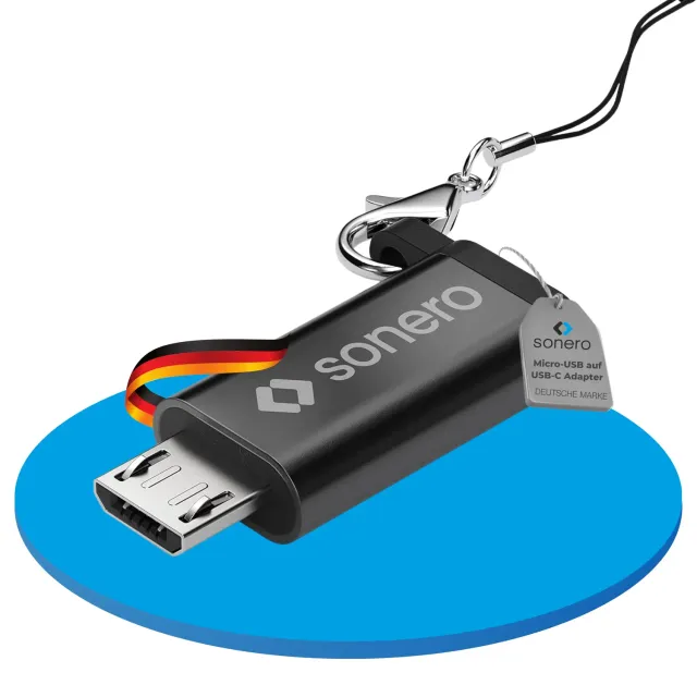 Sonero X-UA121 USB-C Adapter Micro-USB OTG schwarz