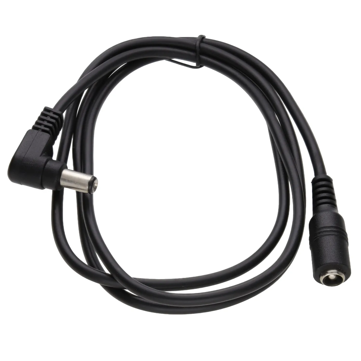 Kenable DC Verlängerungskabel 5,5x2,5mm gewinkelt 1m schwarz
