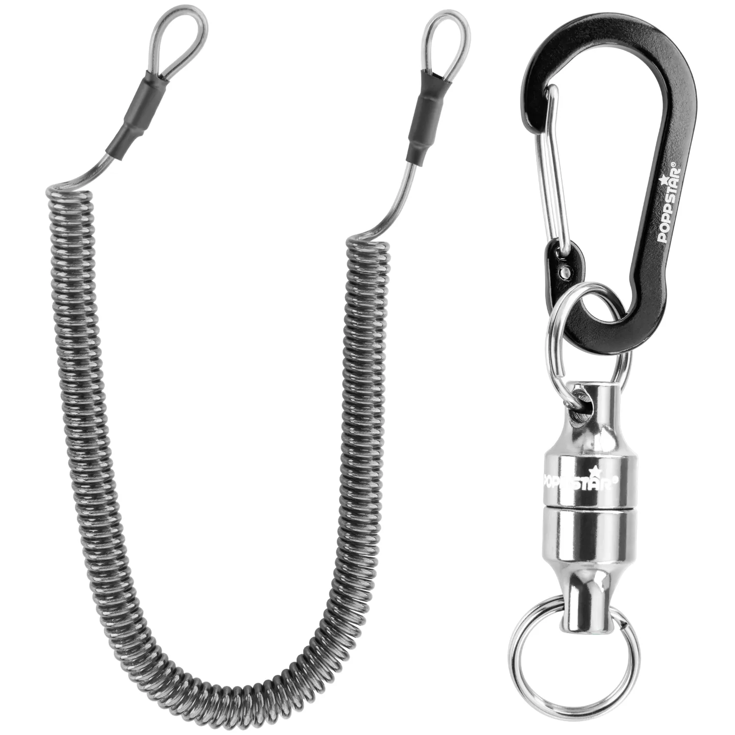 Poppstar Clip-Magnet Karabiner grün 2er Set