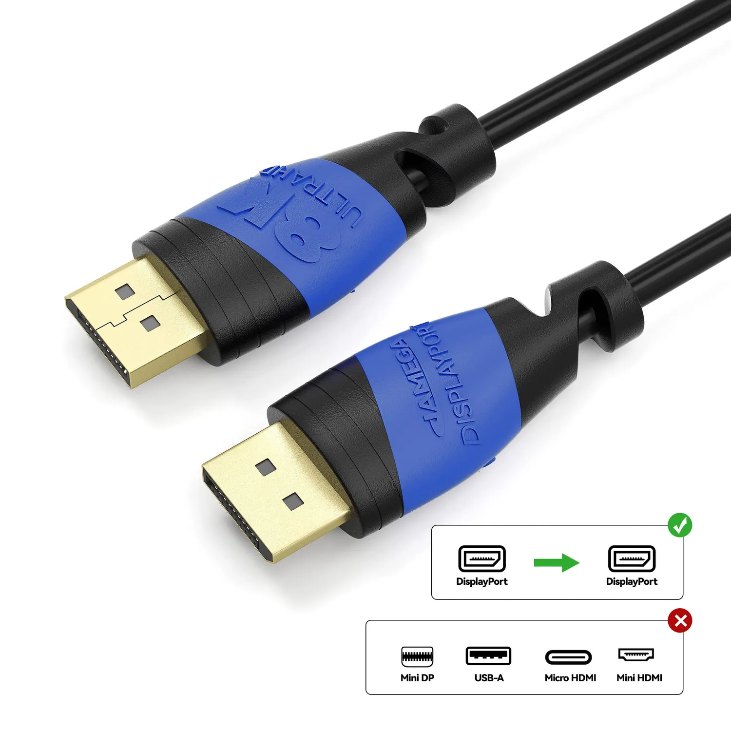 Jamega DisplayPort Kabel 1.4 1,5m 8K