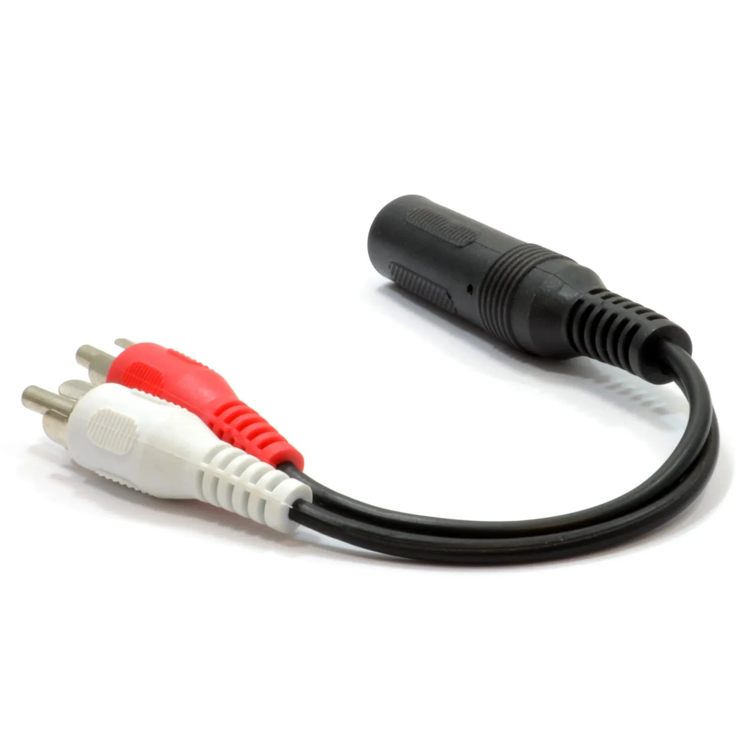 Kenable 6,35mm Klinke auf Cinch Adapterkabel 10cm Stereo