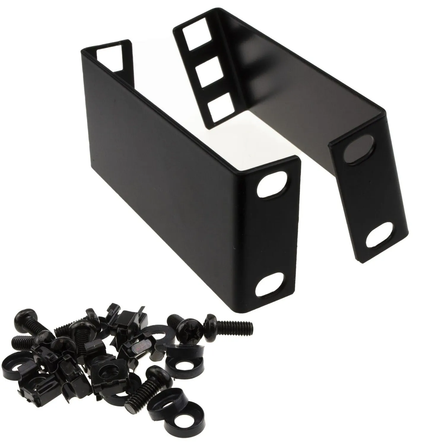 Kenable 1U Rack-Halterung 50 mm Deep mit Käfigmuttern