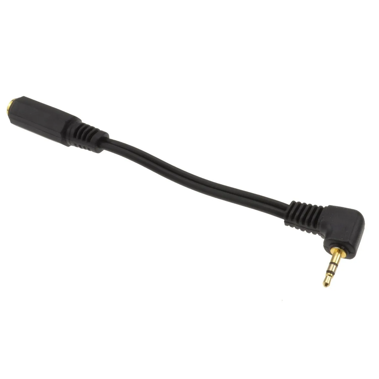 Kenable 2,5mm auf 3,5mm Klinke Adapterkabel 10cm Winkel vergoldet