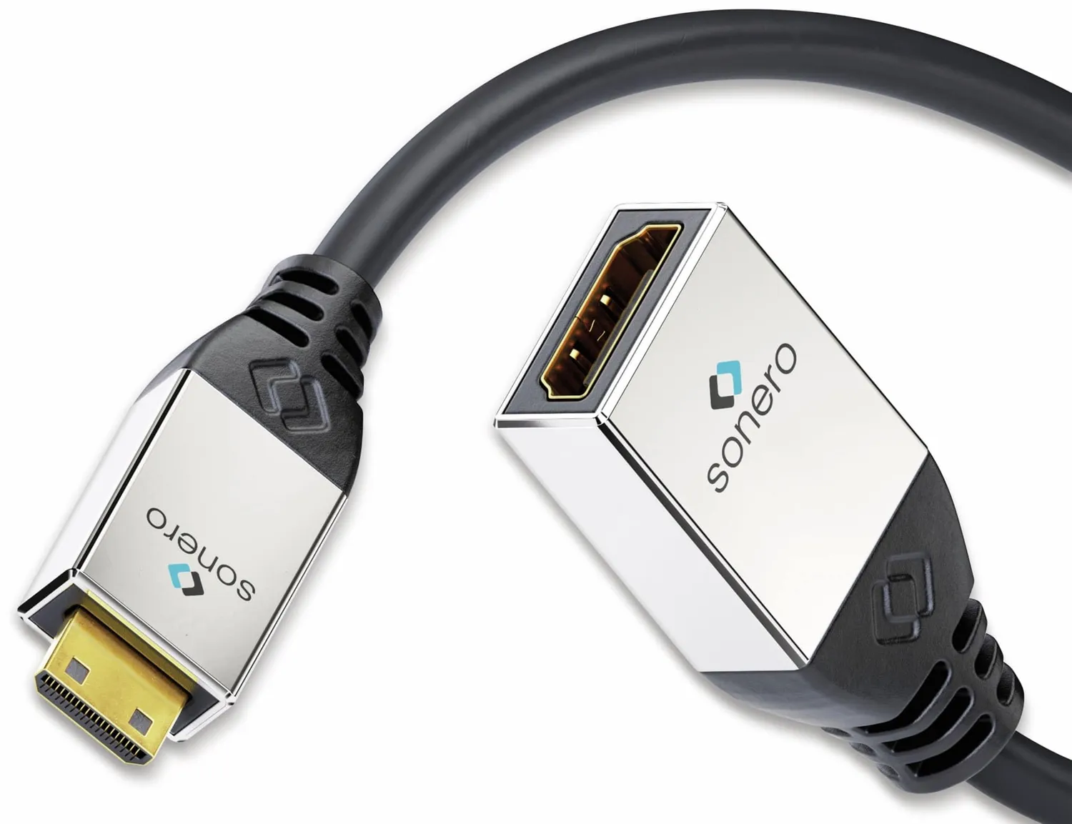 Sonero Premium S-HCA002 Mini HDMI Adapter 0,25m schwarz 4K