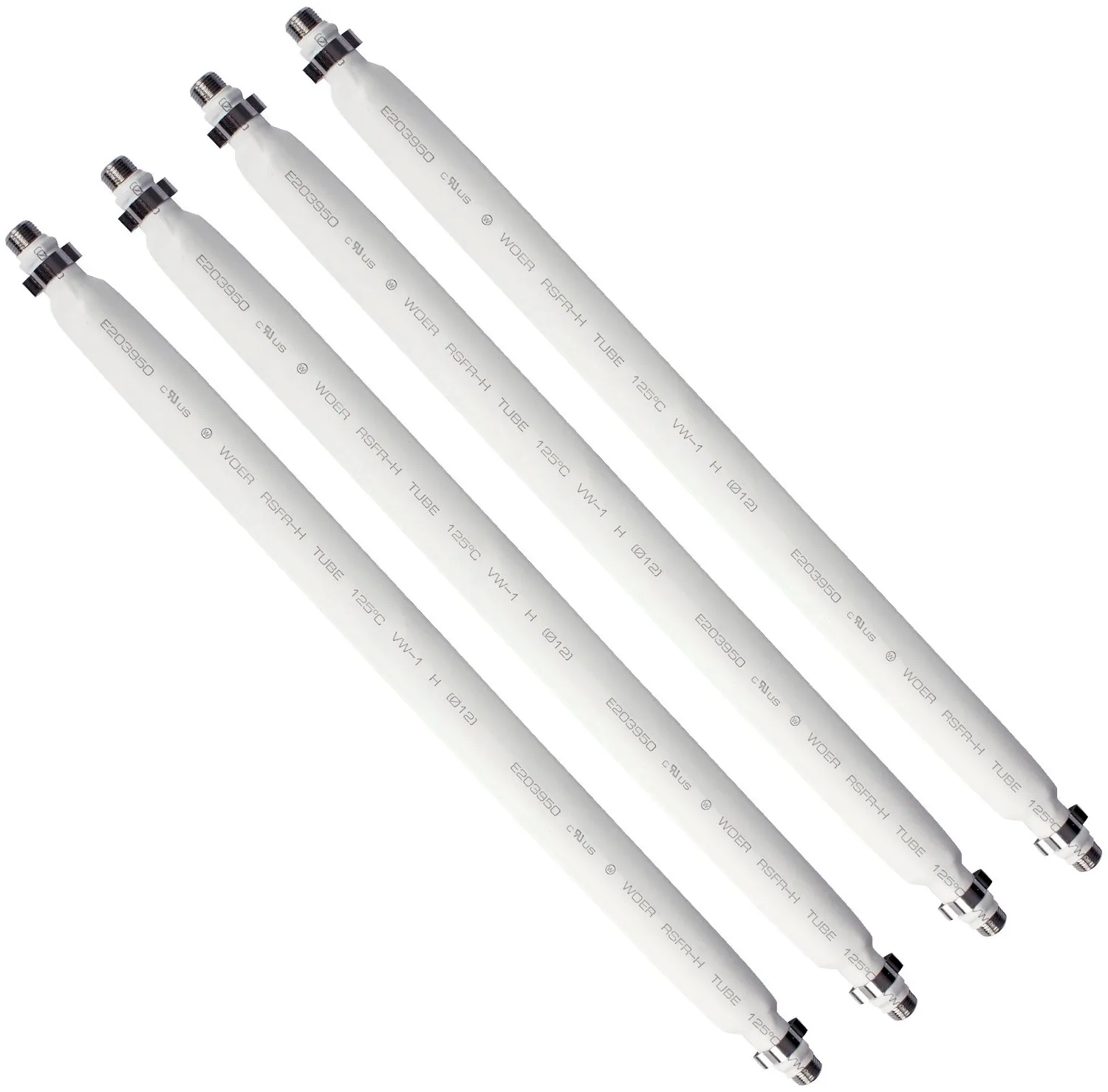 Poppstar SAT Fensterdurchführung 31,5cm 2er-Pack weiß flach
