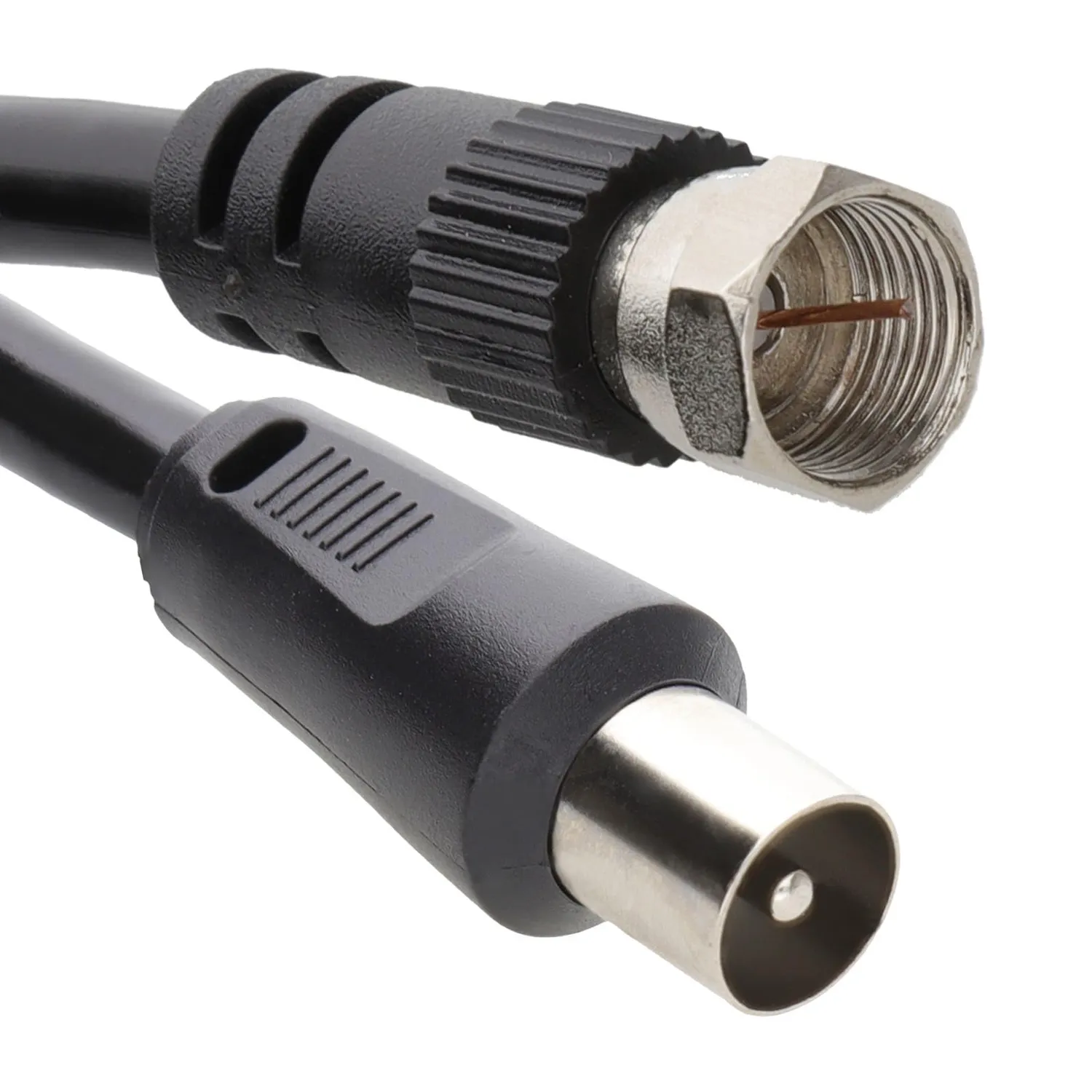 Kenable Sat-Kabel F-Stecker Antennenstecker 0,5m 75 Ohm