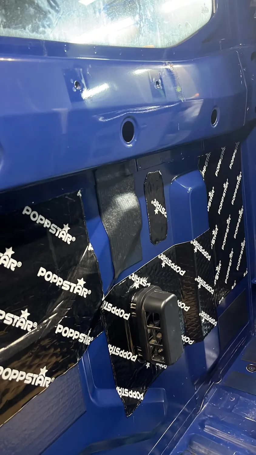 Poppstar Alubutyl Dämmmatte 2mm 1,7m² schwarz selbstklebend