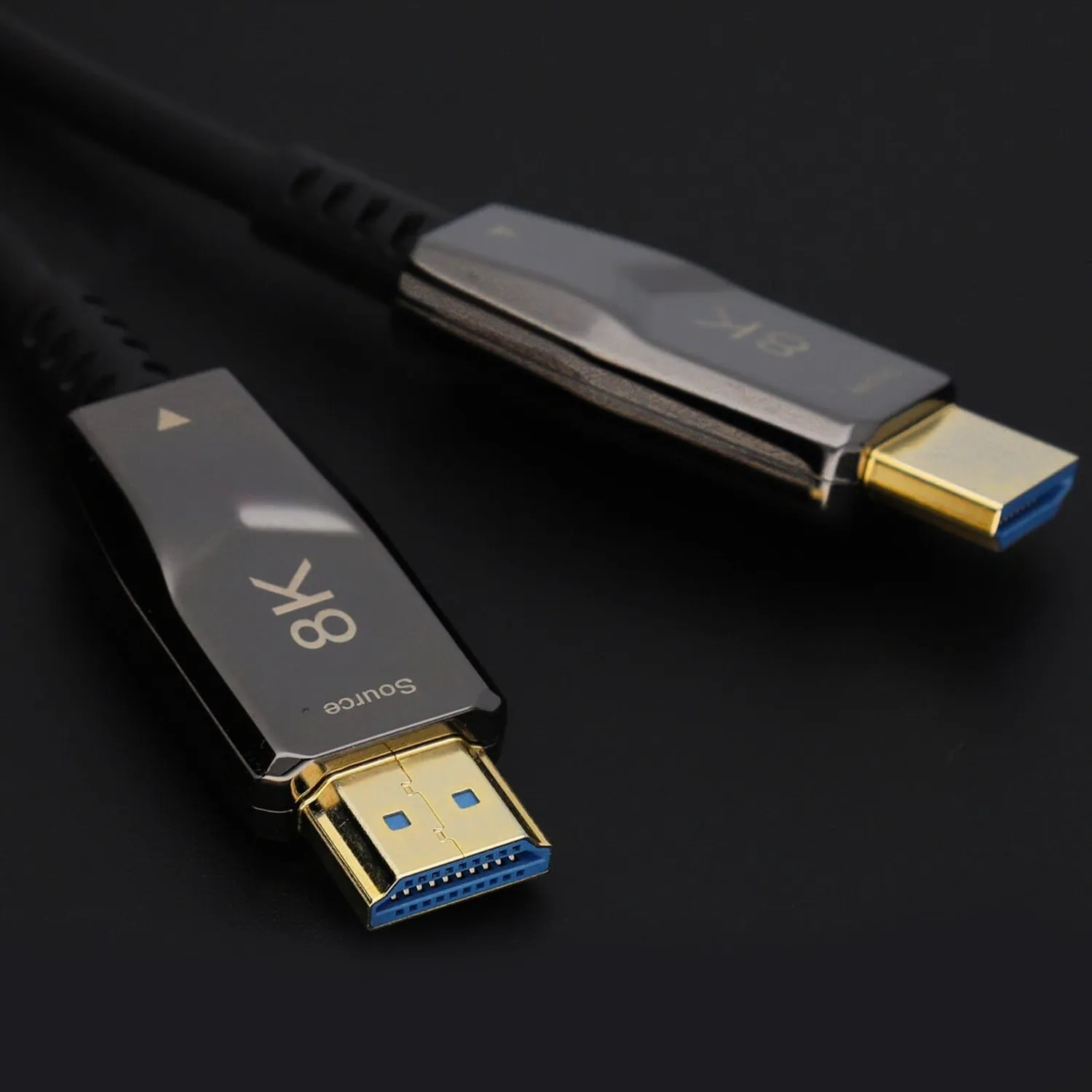 Kenable 8K HDMI 2.1 Kabel 10m Schwarz Glasfaser