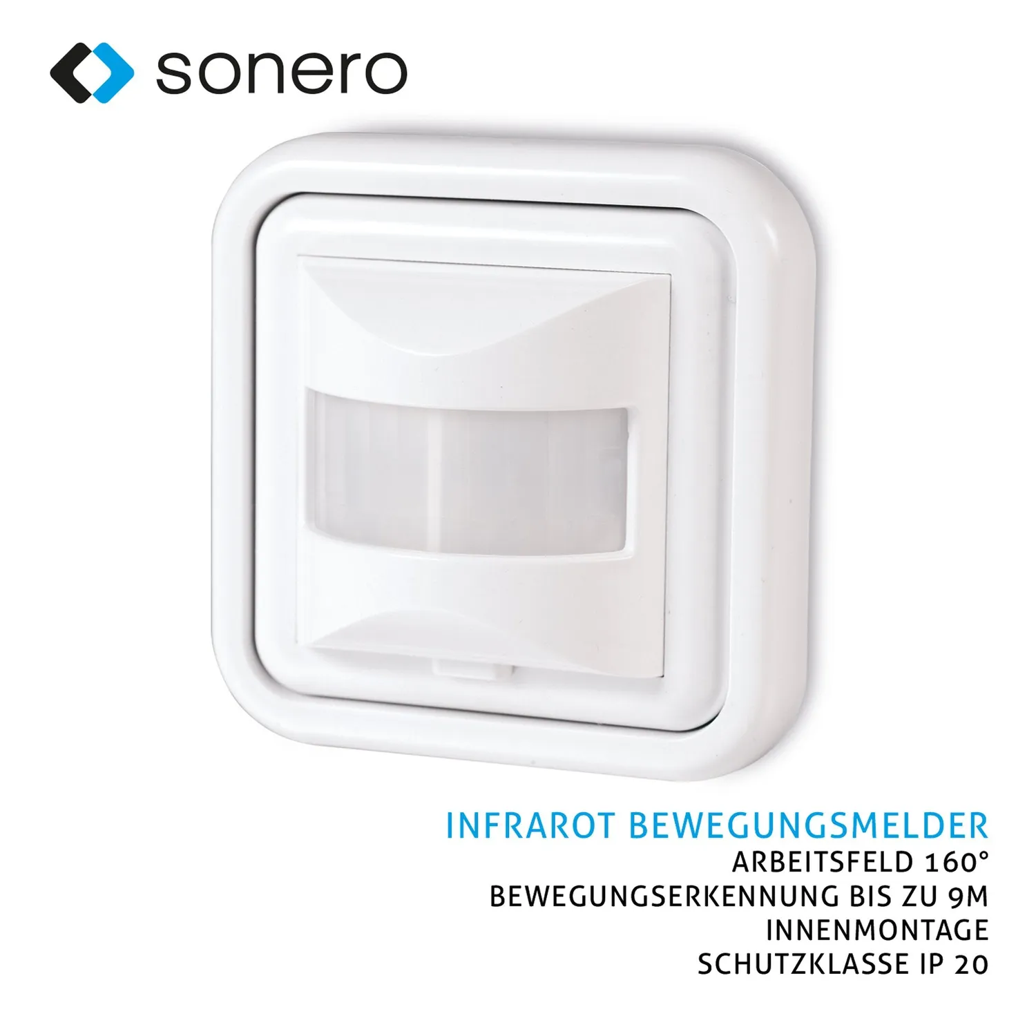 Sonero IMS050 Infrarot-Bewegungsmelder weiß 160° 9 m