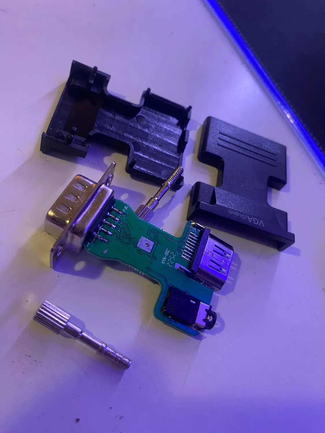 JAMEGA HDMI auf VGA Adapter 1080p Audio 1er Pack