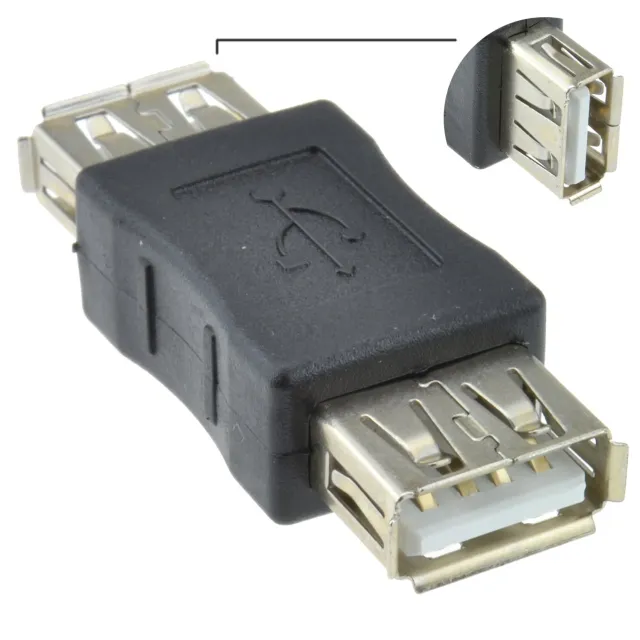 Kenable USB 2.0 Adapter Buchse-Buchse Kupplung schwarz