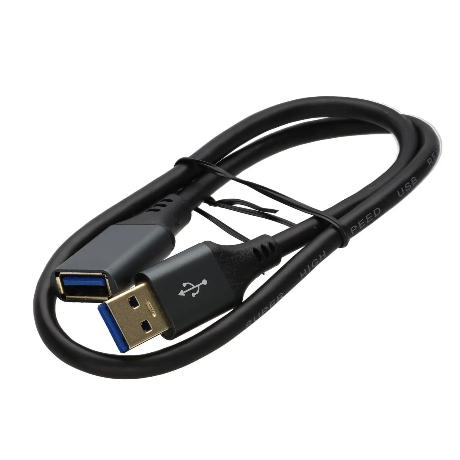 Kenable USB 3.0 Verlängerungskabel A 0,5m Metall schwarz