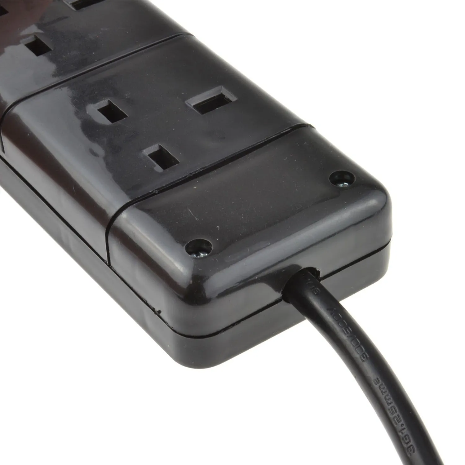 Kenable UK Verlängerungskabel 3-fach 13A schwarz 2 m