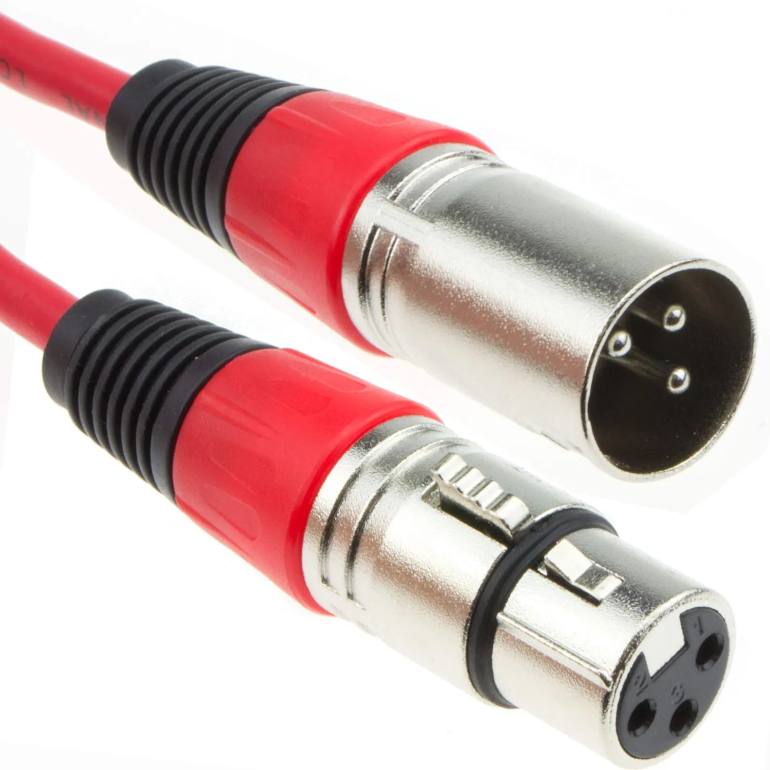 Kenable XLR Mikrofonkabel 0,5m schwarz abgeschirmt