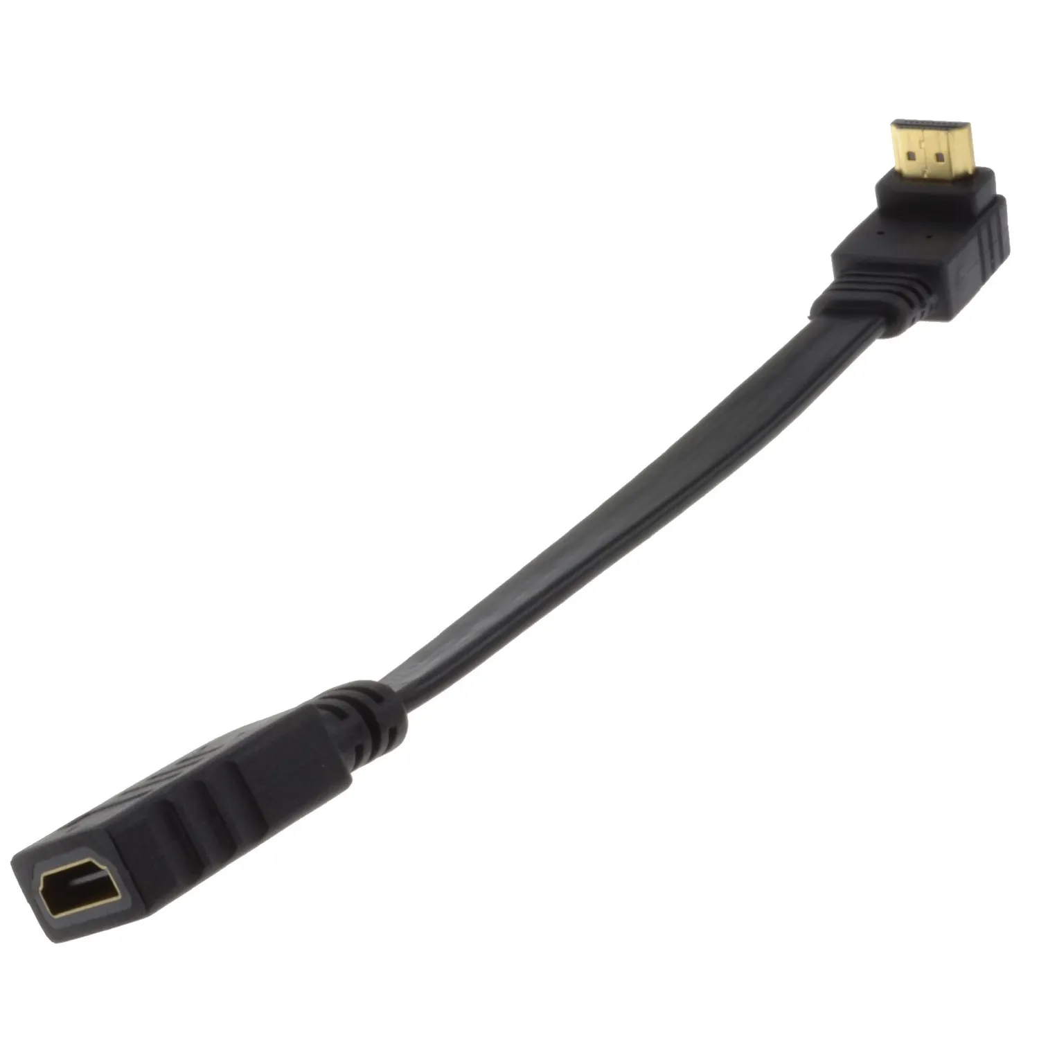 Kenable HDMI Verlängerungskabel 90° Winkel 1m schwarz