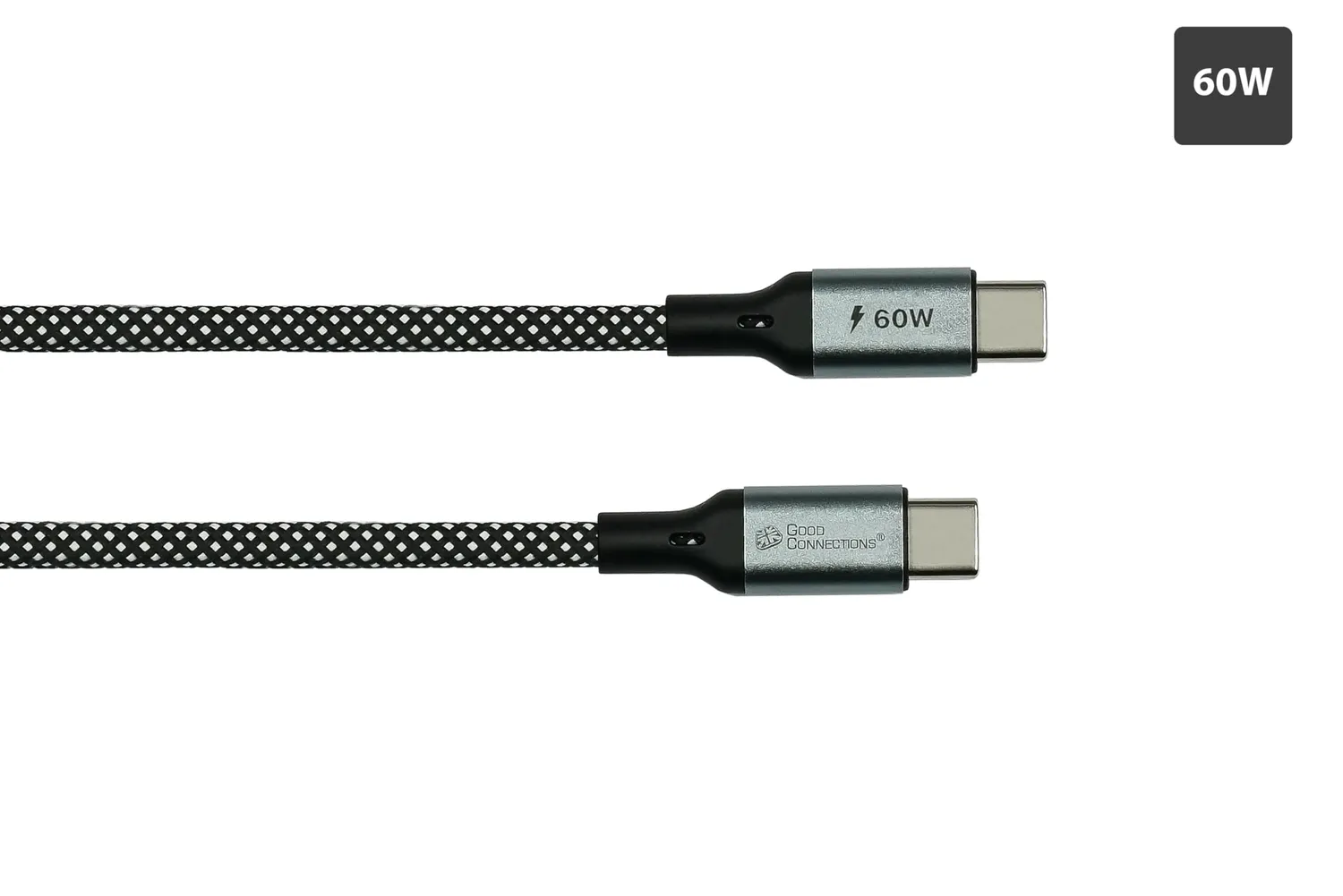 Good Connections USB-C Spiralkabel 60W 1m Textil