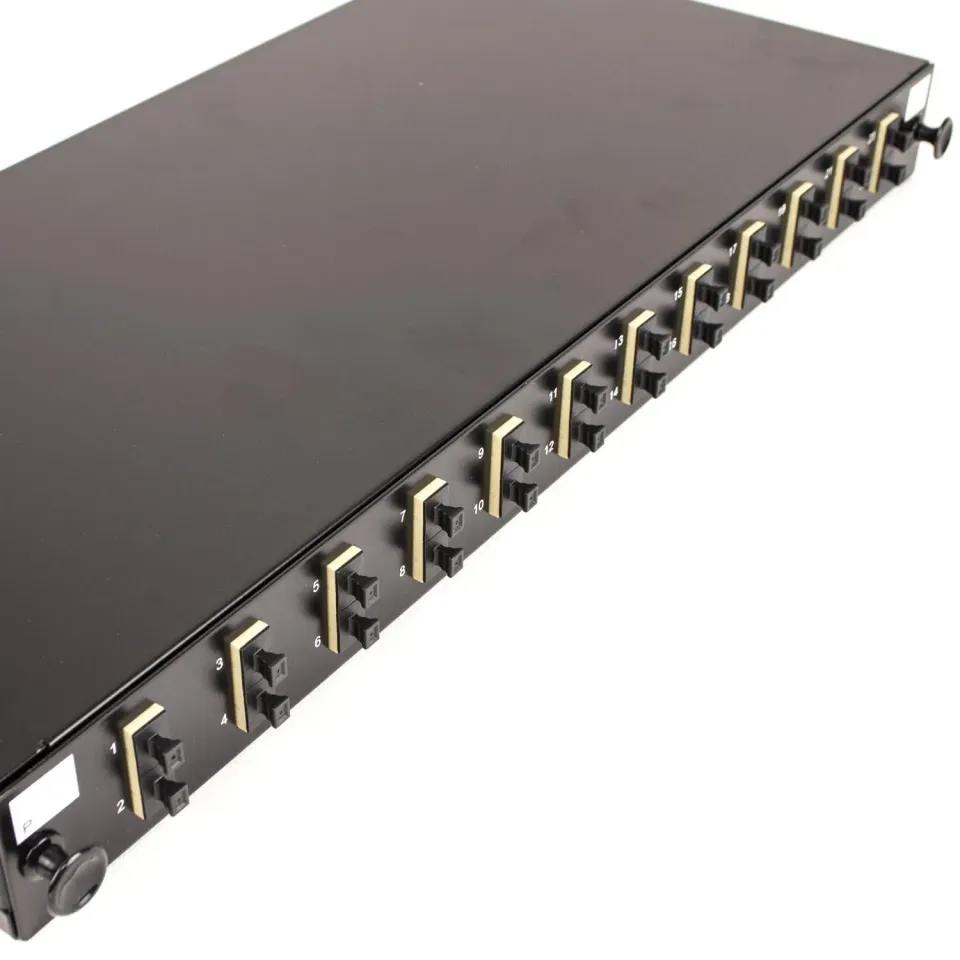 Kenable Glasfaser Patchpanel 24-Faser 1U 19 Zoll 12x SC Multimode