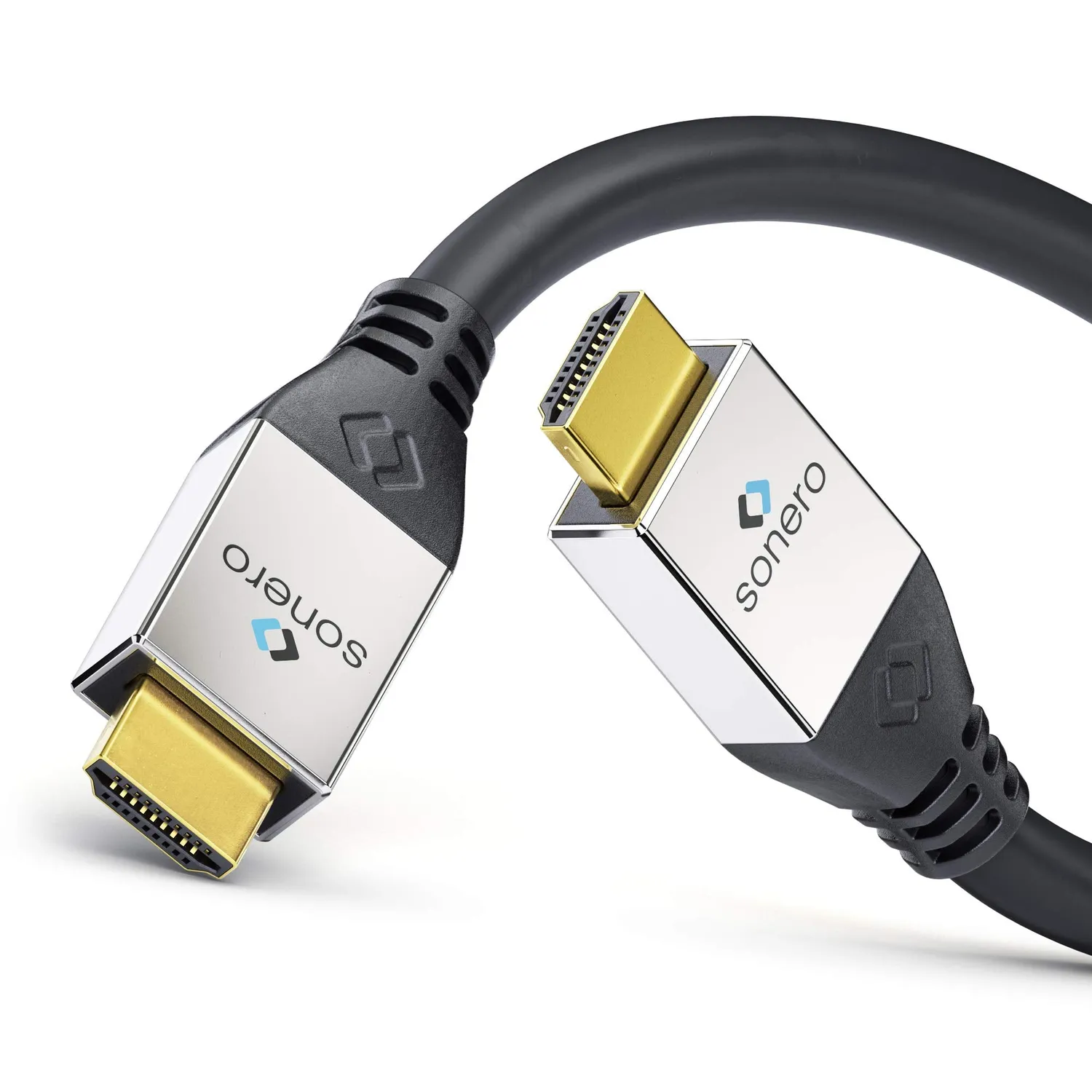 Sonero Premium High Speed HDMI-Kabel 1 m schwarz 4K 60Hz