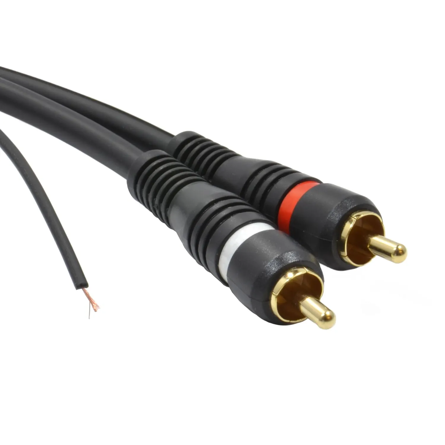 Kenable Twin Cinch-Kabel 3 m schwarz mit Massekabel
