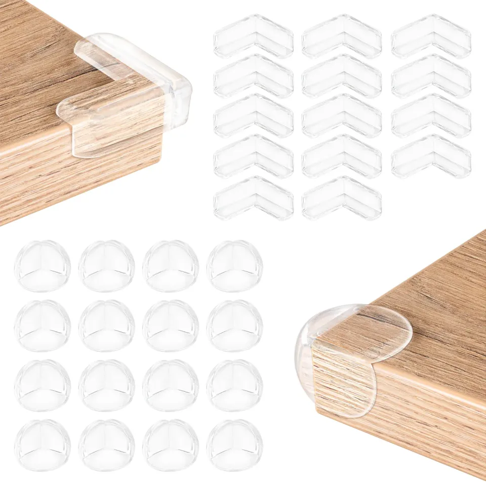 Poppstar Eckenschutz Baby transparent 30 Stück selbstklebend