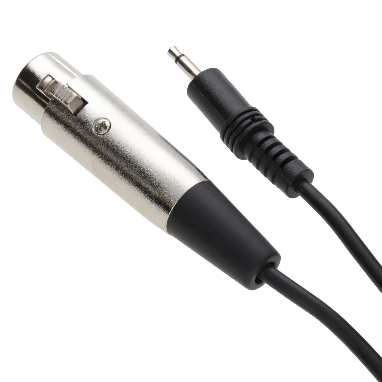 Kenable 3,5mm Klinke auf XLR Kabel 2m schwarz mono