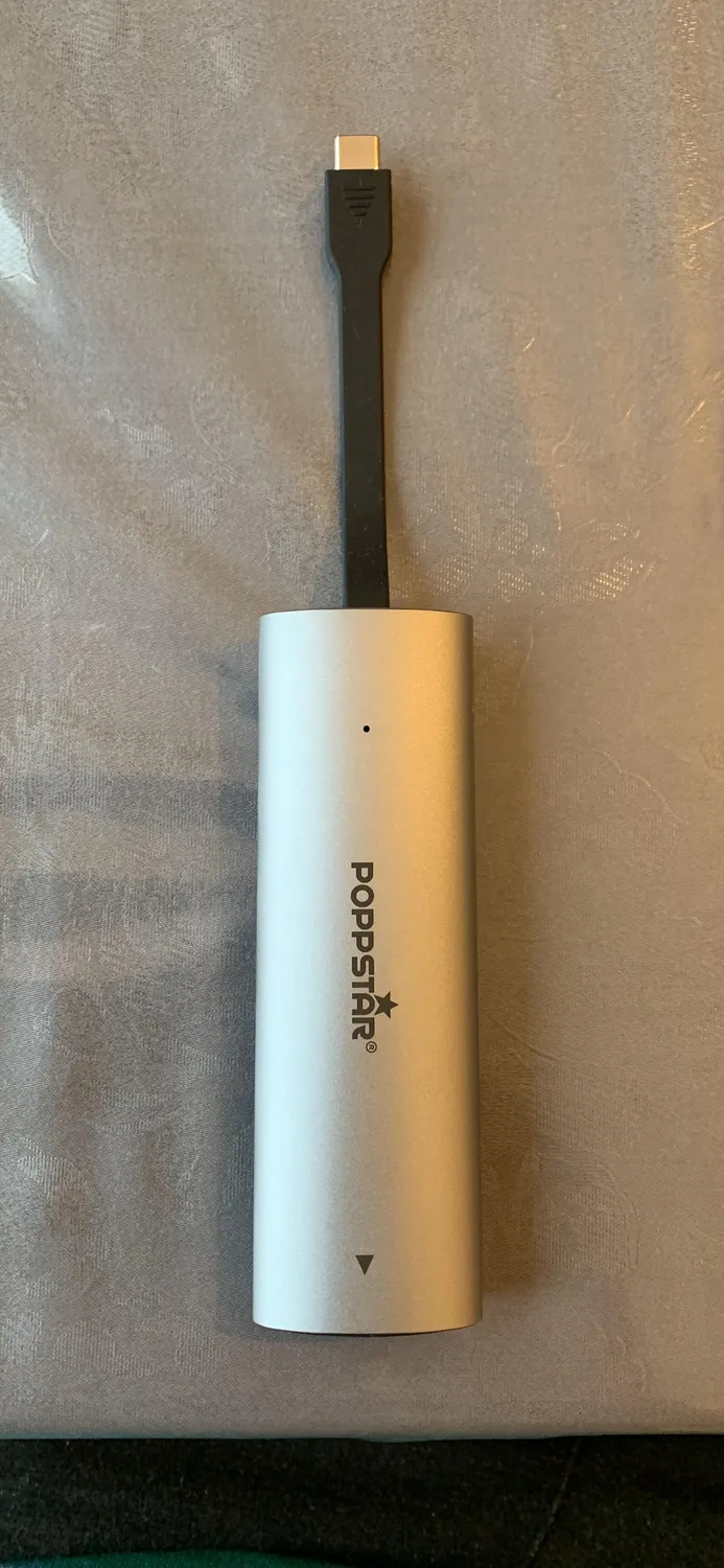 Poppstar M.2 NVMe SSD Gehäuse USB-C 10 Gbit/s 2280