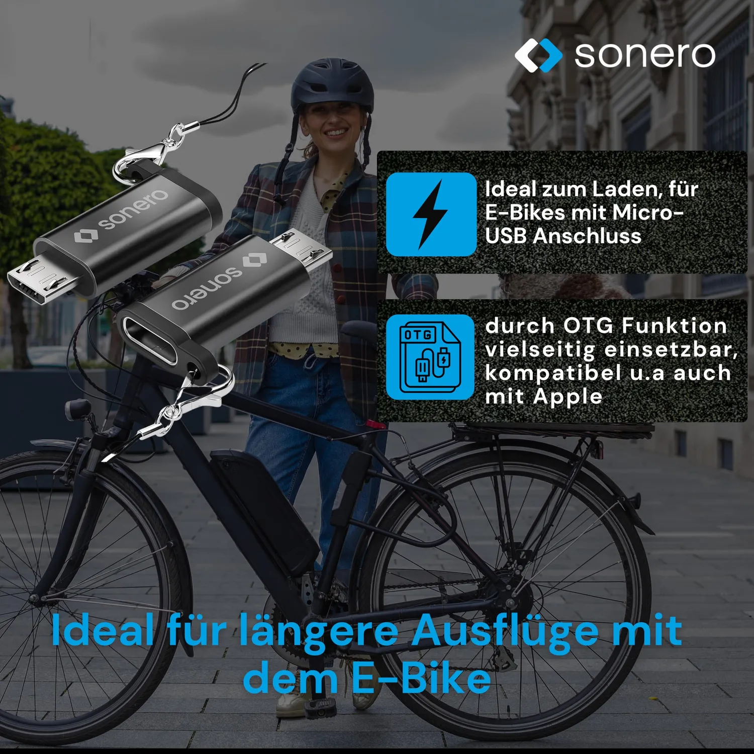 Sonero X-UA121 USB-C Adapter Micro-USB OTG schwarz