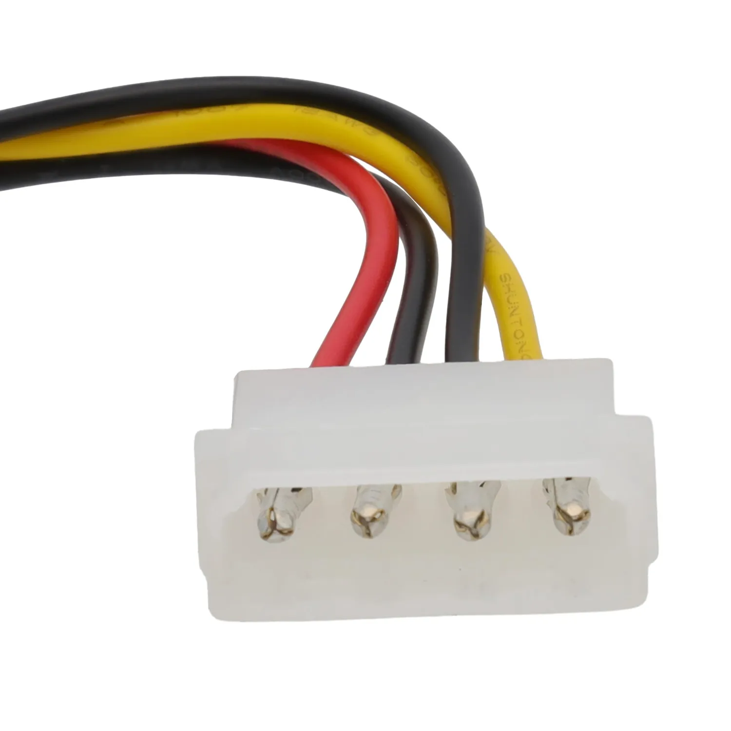 Kenable Molex LP4 auf SATA Strom-Adapterkabel 0,14m Schwarz