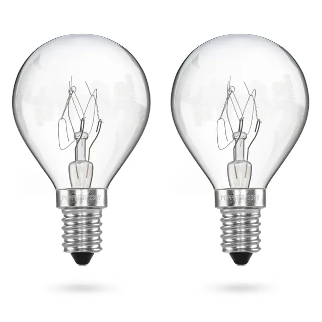 Poppstar Backofenlampe E14 40W 300°C 2er-Pack warmweiß
