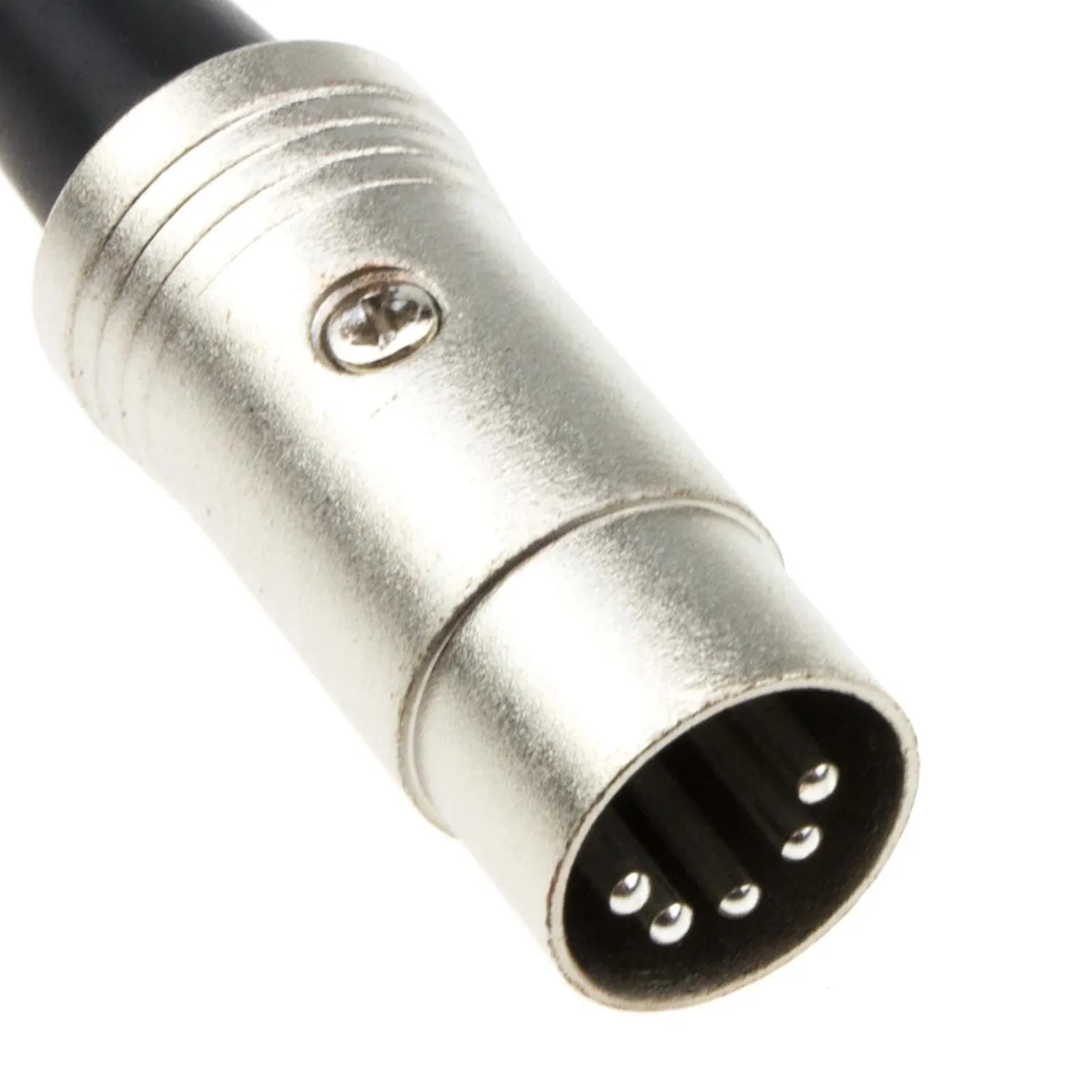 Kenable MIDI Kabel 2m Weiß 5-Pin DIN Geflochten