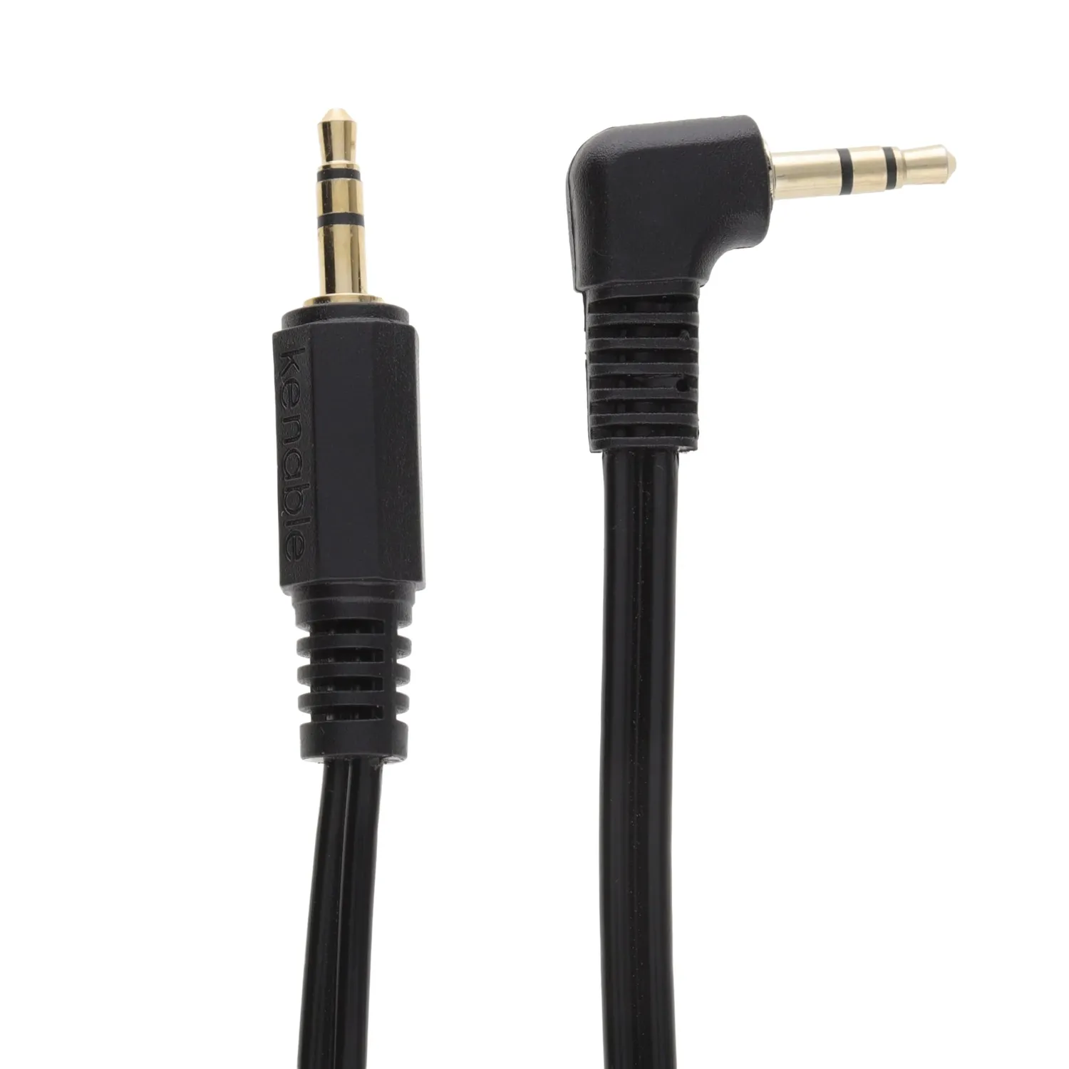 Kenable 3,5mm Klinkenkabel Winkelstecker 1m Schwarz