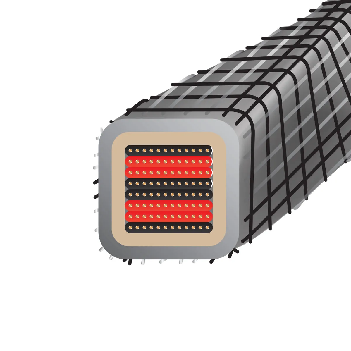 WireWorld Silver Eclipse 10 Lautsprecherkabel Bulk 1m silber
