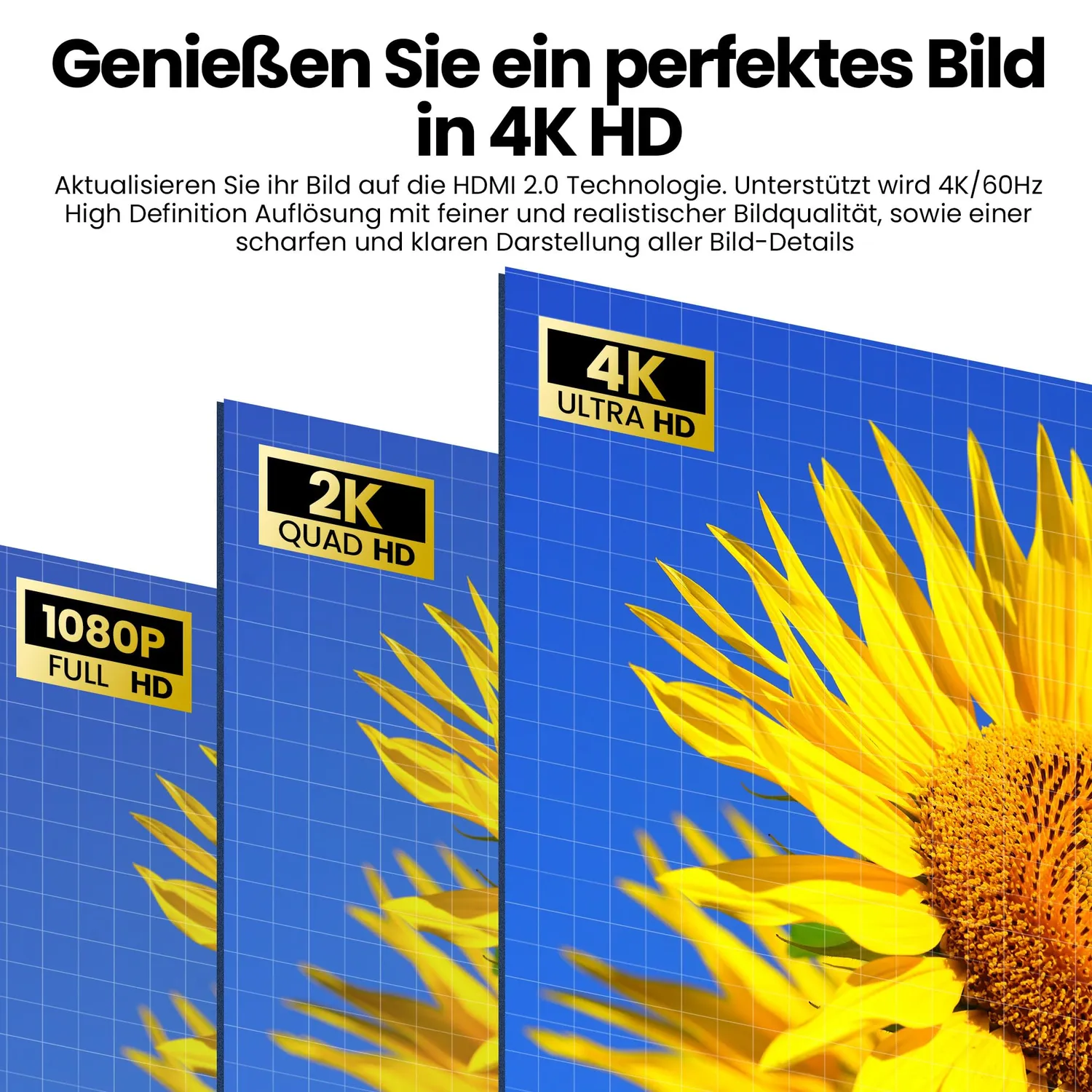 JAMEGA HDMI Kabel 2.0 5m 4K 60Hz