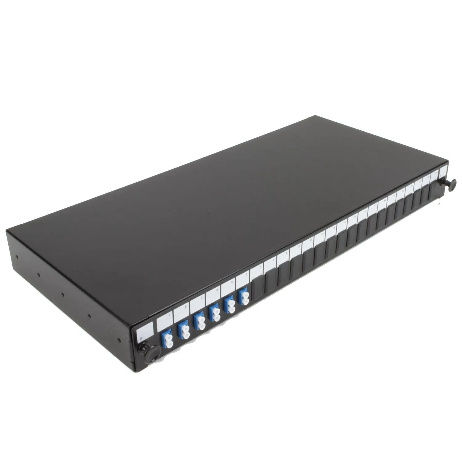 Kenable 24-Port LWL-Patchpanel 1U 12 Fasern 6x LC