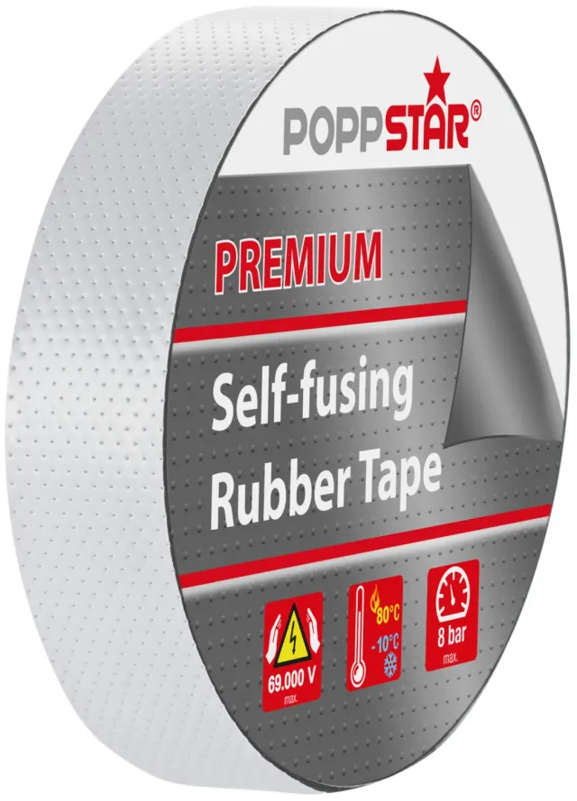Poppstar Universal Isolierband selbstverschweißend 5 m schwarz