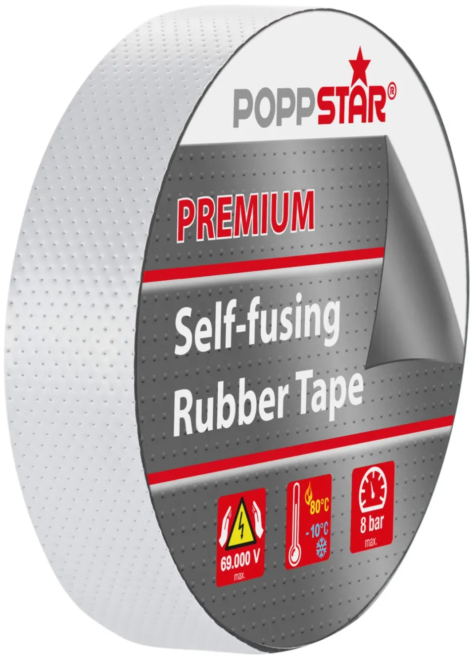 Poppstar Universal Isolierband selbstverschweißend 5 m schwarz