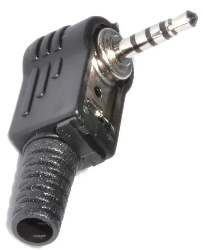 Kenable Klinkenstecker 2,5mm 4-polig 90° Löten