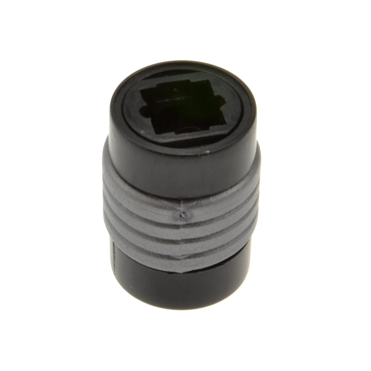 Kenable Toslink Optisches Kabel Kupplung Adapter schwarz-silber