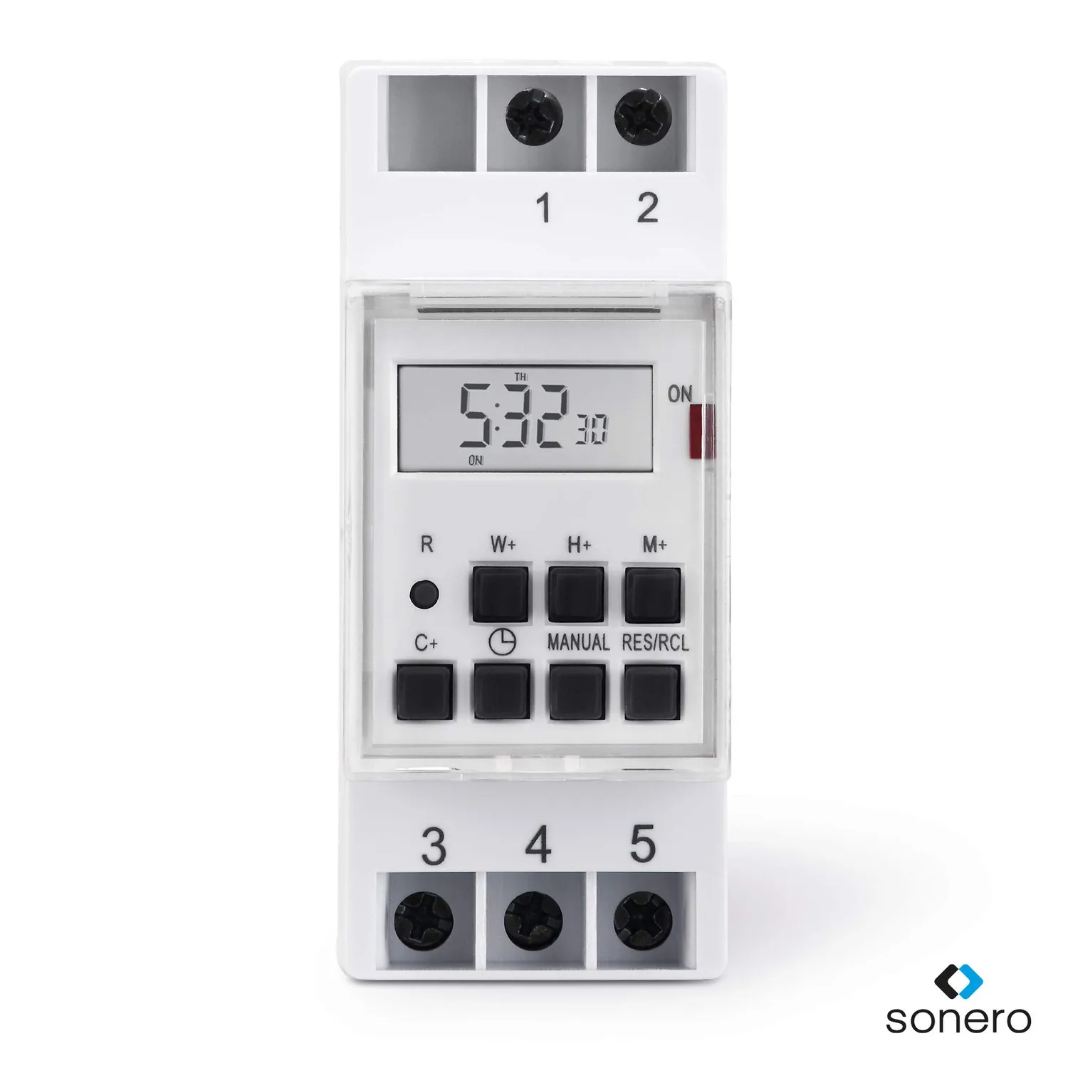 Sonero S-DOTH10 Zeitschaltuhr digital weiß Hutschiene