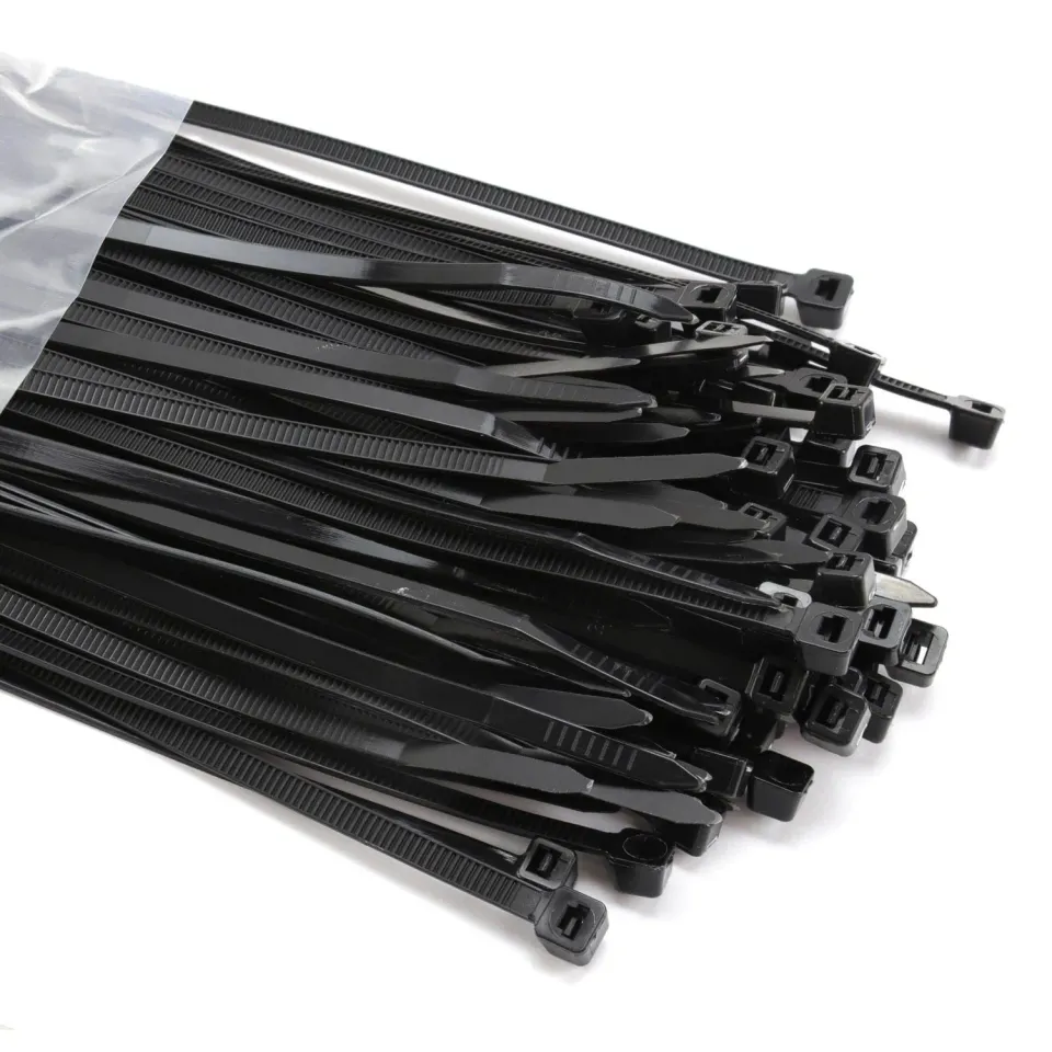 Kenable Kabelbinder 300x4,8mm schwarz 100 Stück Nylon