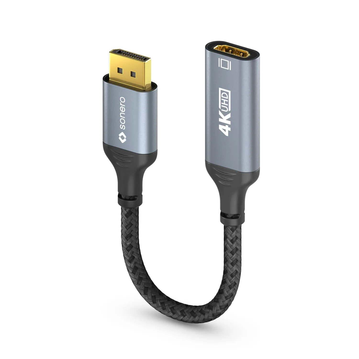 Sonero SPC-DP200-002 DisplayPort Adapter 0,1m 4K grau