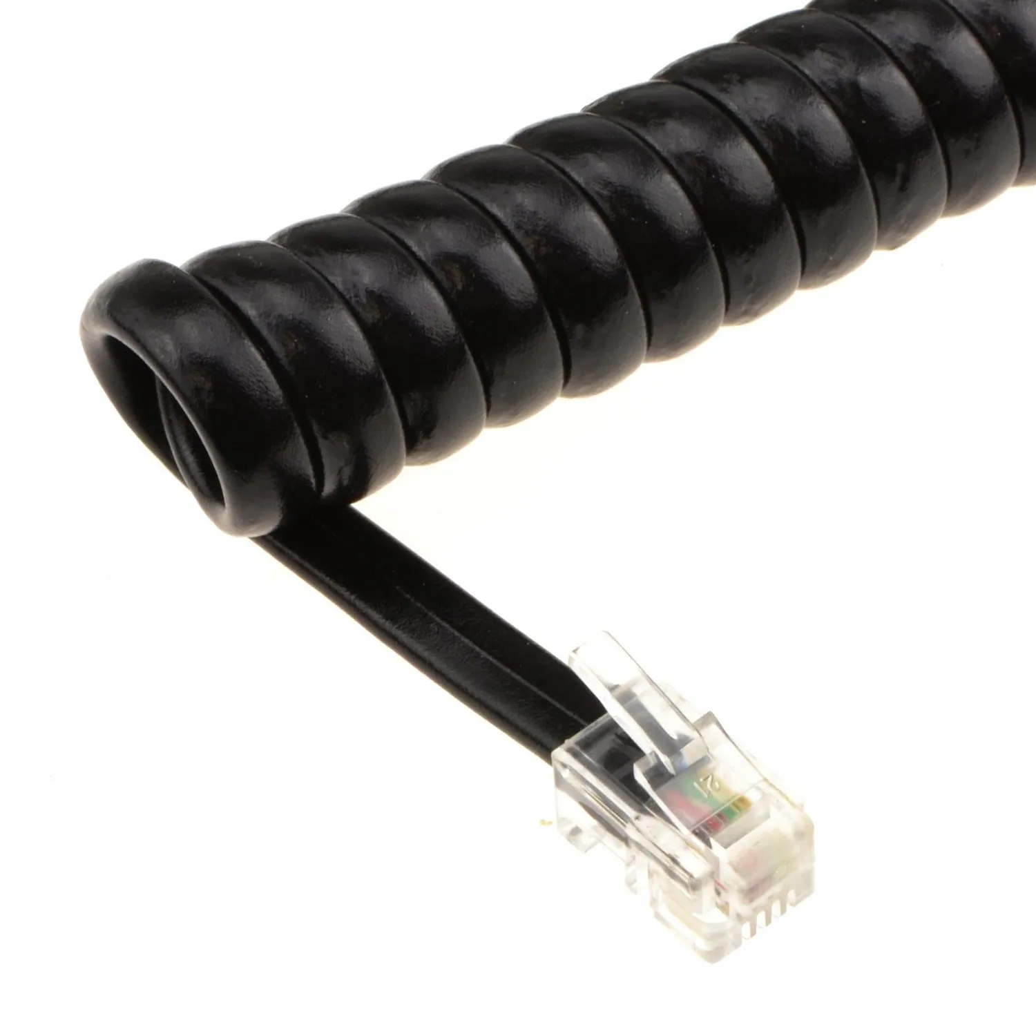 Kenable Hörer Spiralkabel RJ10 6m schwarz