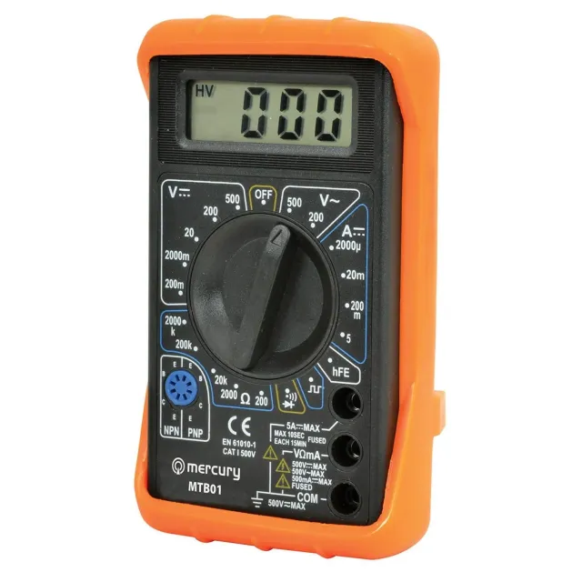 Kenable MTB01 Multimeter digital mit Tasche 7 Funktionen