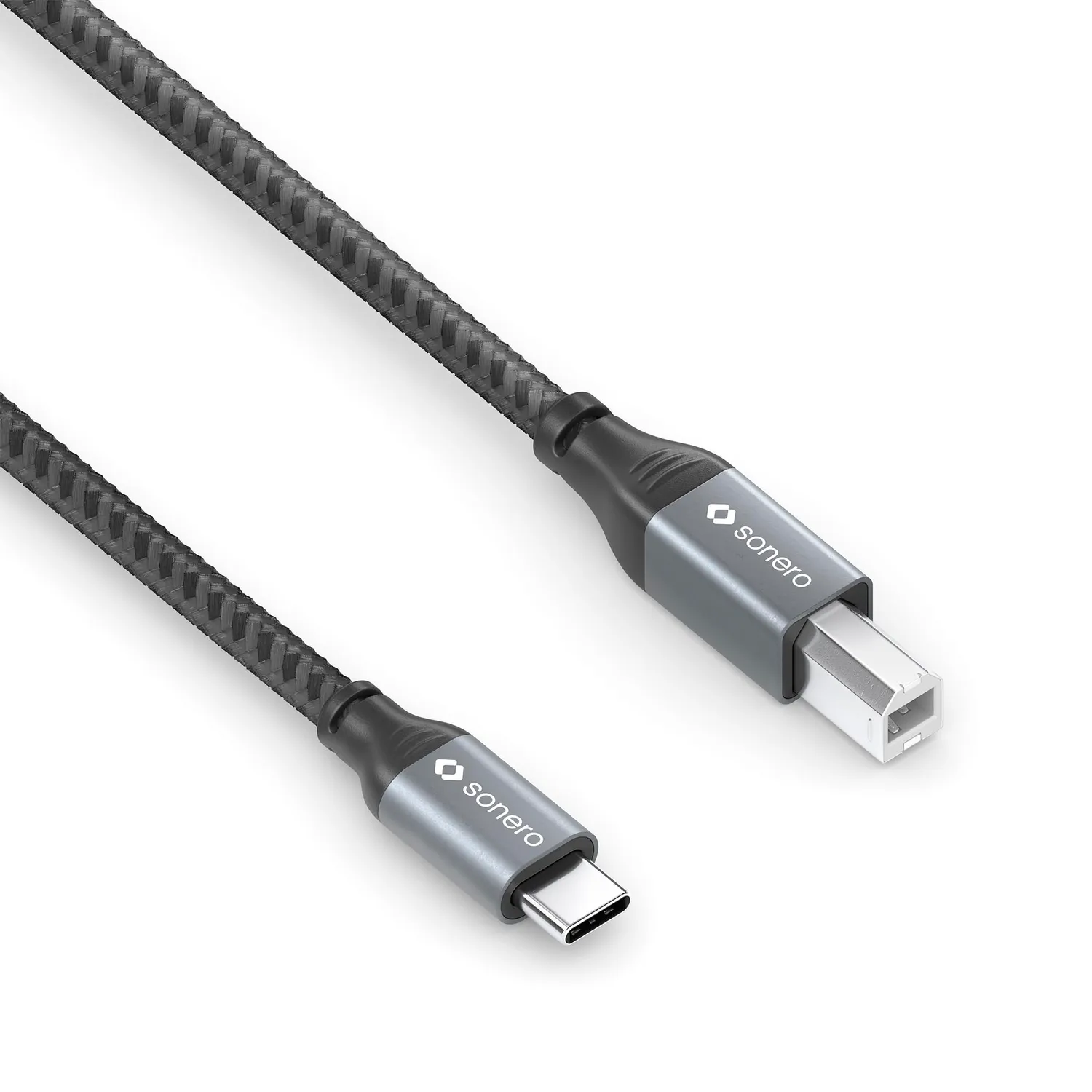 Sonero SPC-U020-030 USB-Kabel C auf B 3m schwarz 480MB/s