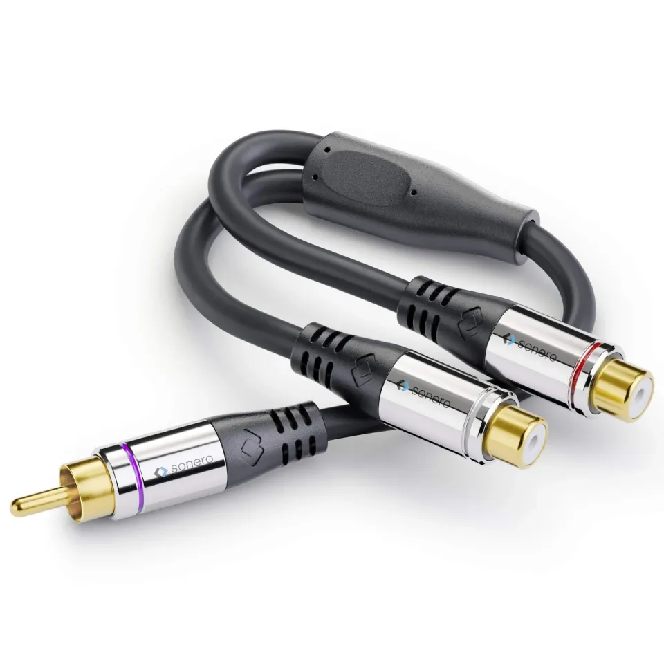 Sonero S-ACA010 Subwoofer Adapter 0,2 m schwarz Cinch Y