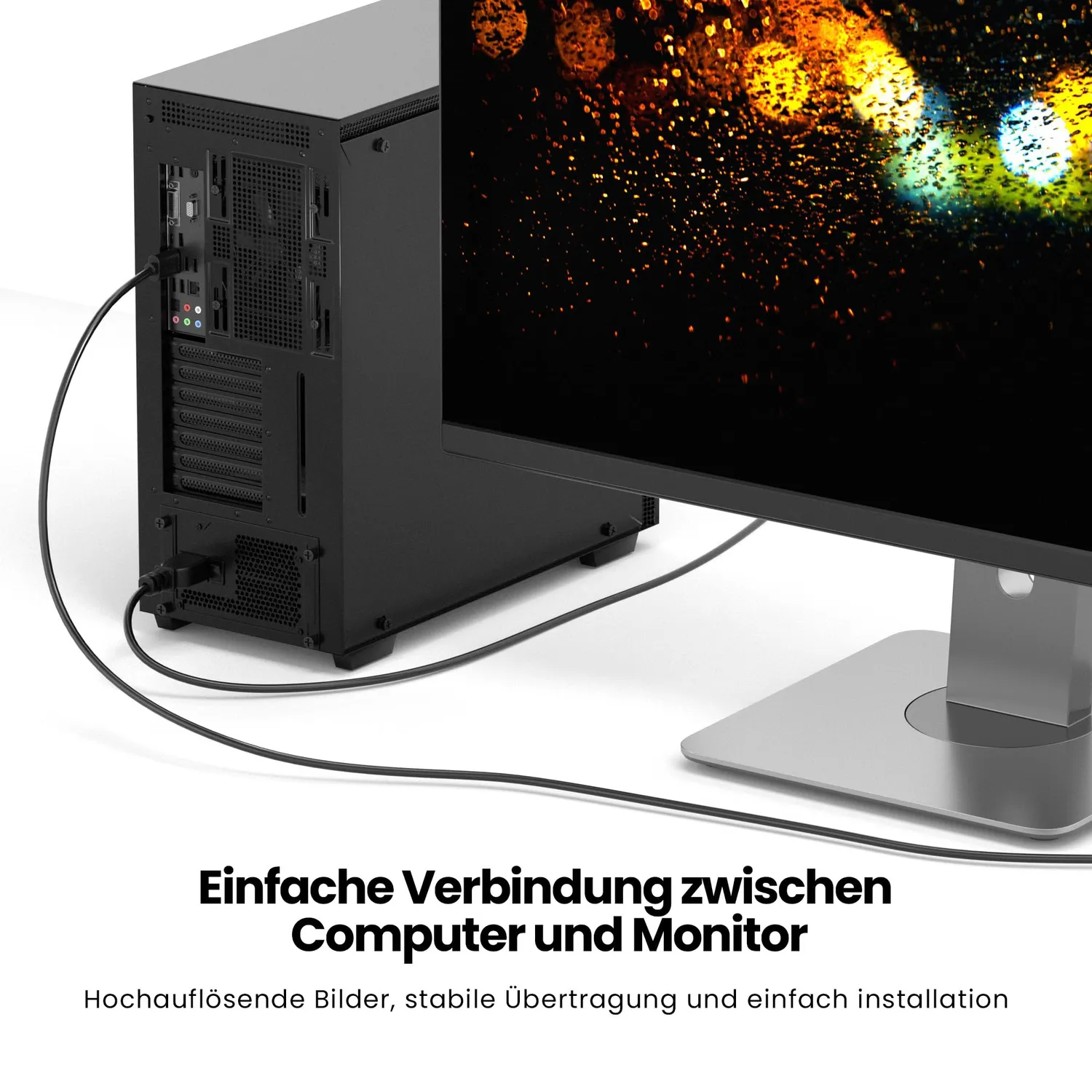 JAMEGA HDMI zu VGA Kabel 1,5m 1080p