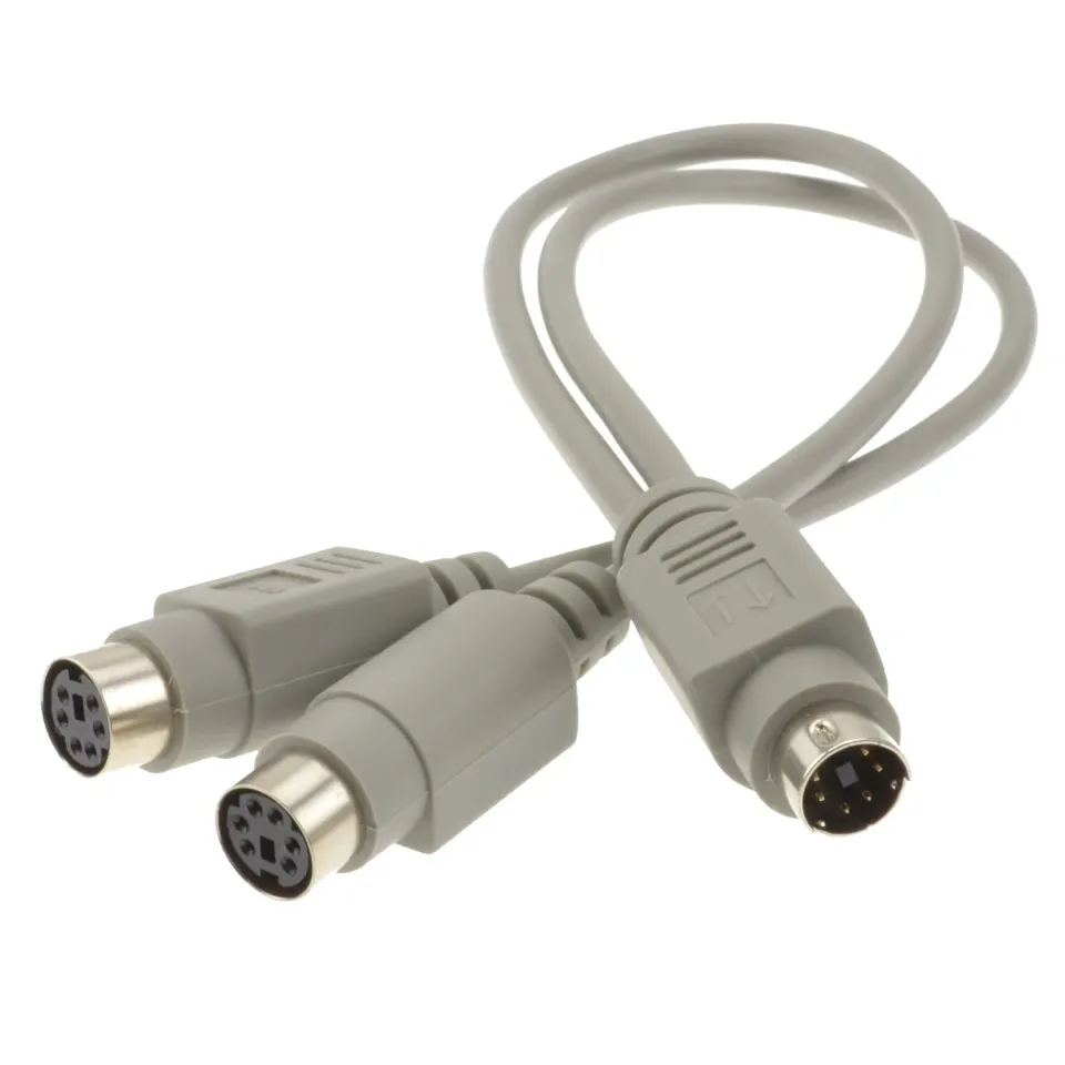 kenable PS/2 Y-Adapter 30cm Mini-DIN 6-polig