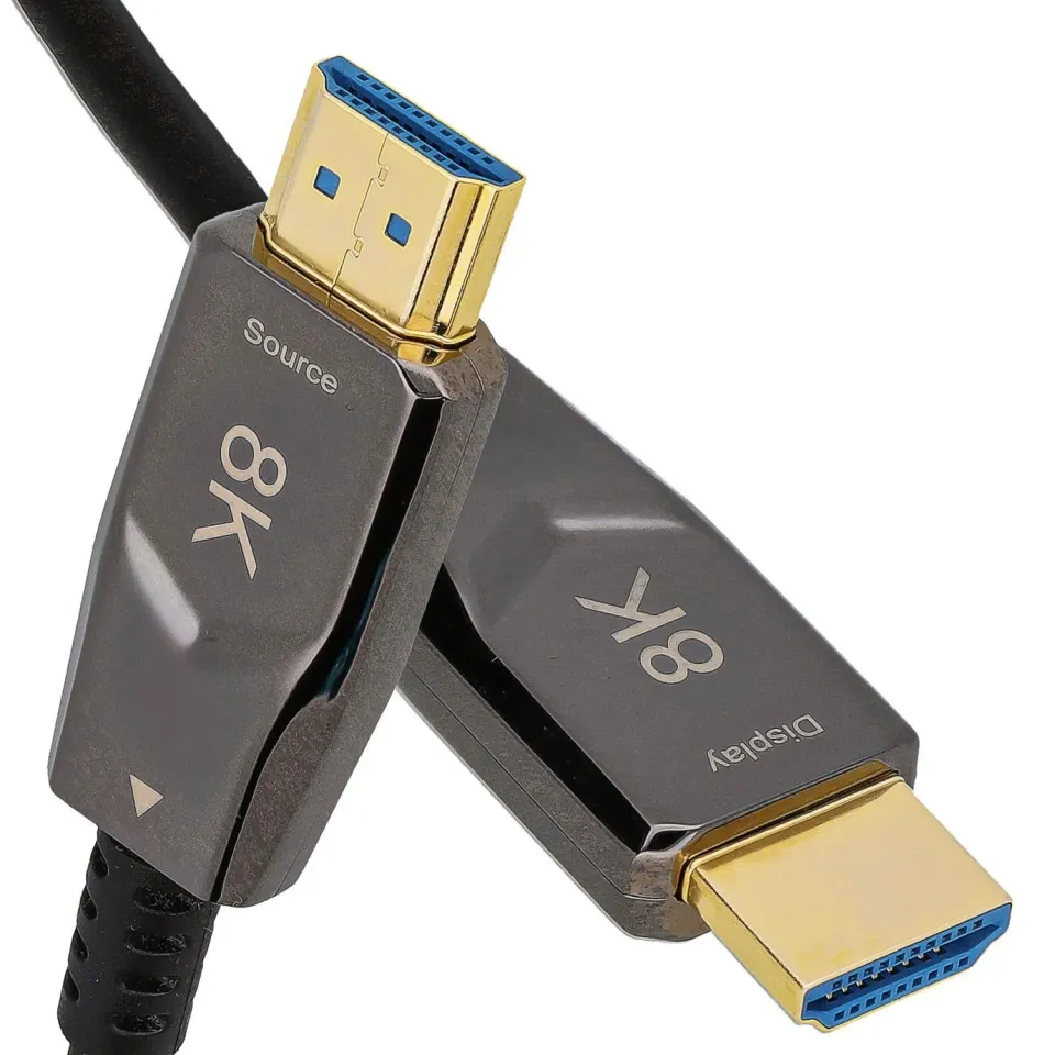 Kenable 8K HDMI 2.1 Kabel 10m Schwarz Glasfaser